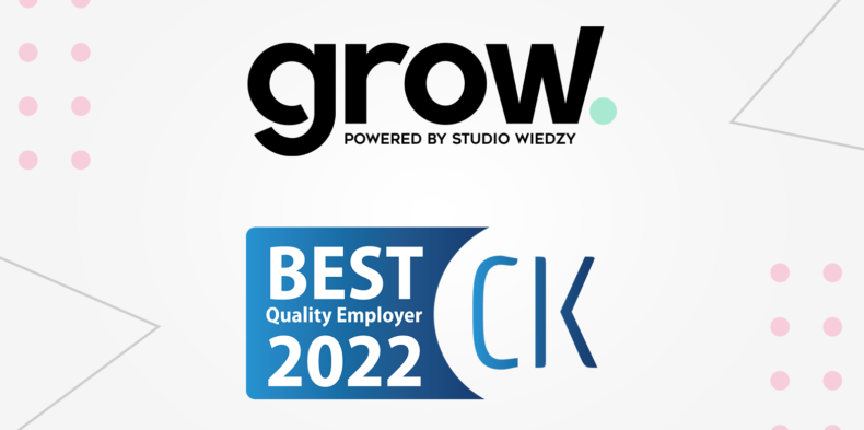 Agencja Grow z tytułem Best Quality Employer 2022