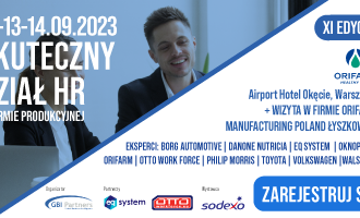 KONFERENCJA „SKUTECZNY DZIAŁ HR W FIRMIE PRODUKCYJNEJ”